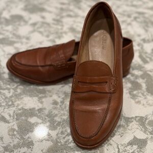 Brown Leather Penny Loafers